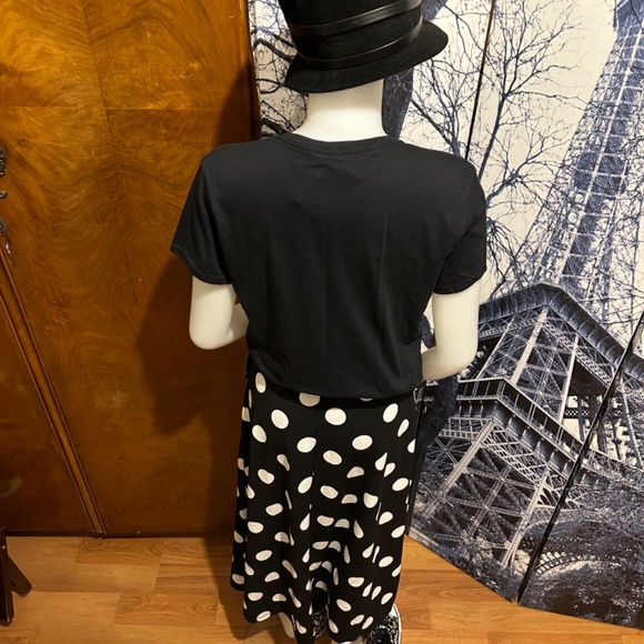 Messini Women’s Polka Dot Flared Skirt - Picture 3 of 7